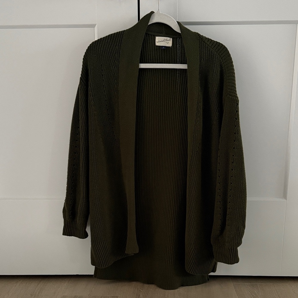 Universal Thread Olive Open Front Cardigan
